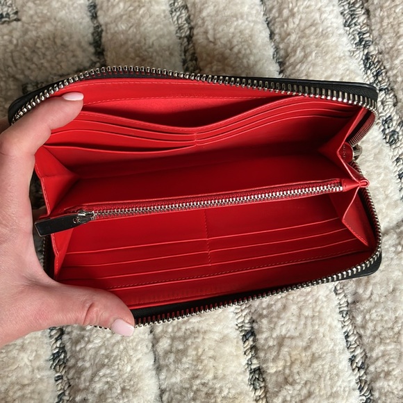 Christian Louboutin wallet red and grey RARE - Picture 10 of 13